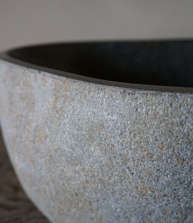 Rene Houtman Kleine Stenen Waskom + Spoelgat | H14 x B28 x D22 cm