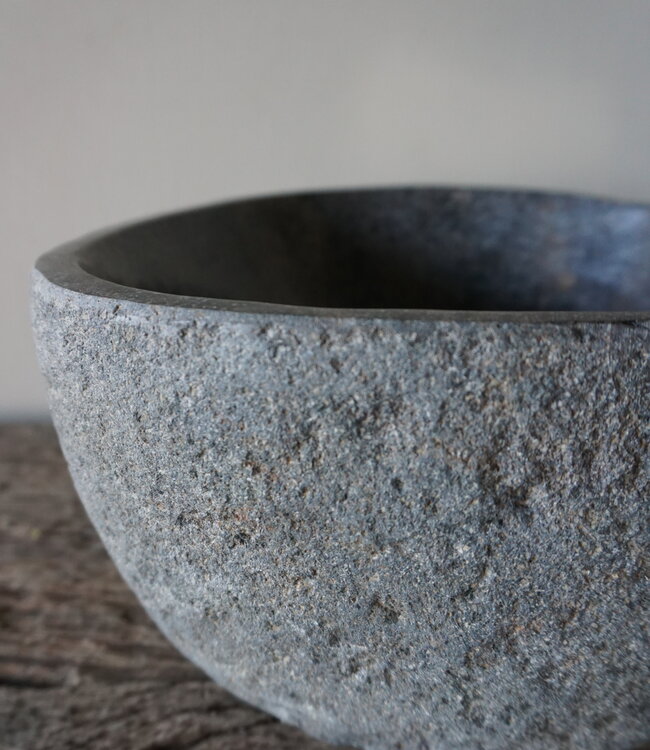Rene Houtman Kleine Stenen Waskom + Spoelgat | H13 x B24 x D24 cm