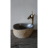 Kleine Stenen Waskom + Spoelgat | H13 x B28 x D23 cm