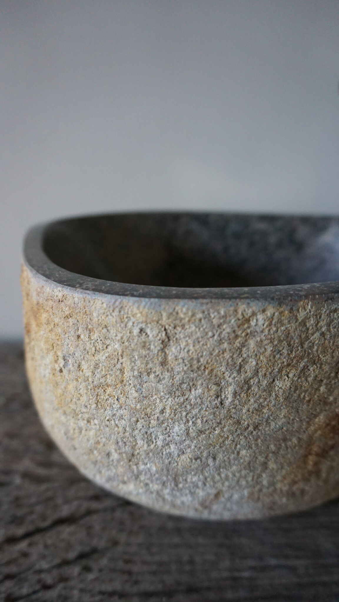 Rene Houtman Kleine Stenen Waskom + Spoelgat | H13 x B28 x D23 cm
