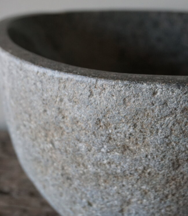 Rene Houtman Kleine Stenen Waskom + Spoelgat | H13 x B27 x D21 cm