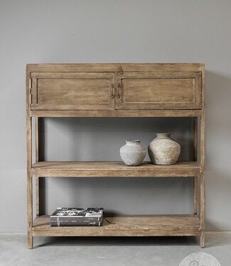 Be-Uniq Oud Rek | Rustiek Verweerd | H134 x B127 x 37 cm Be-Uniq Oud Rek | Rustiek Verweerd | H134 x B127 x 37 cm