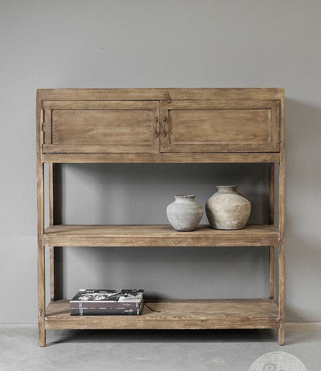 Be-Uniq Oud Rek | Rustiek Verweerd | H134 x B127 x 37 cm