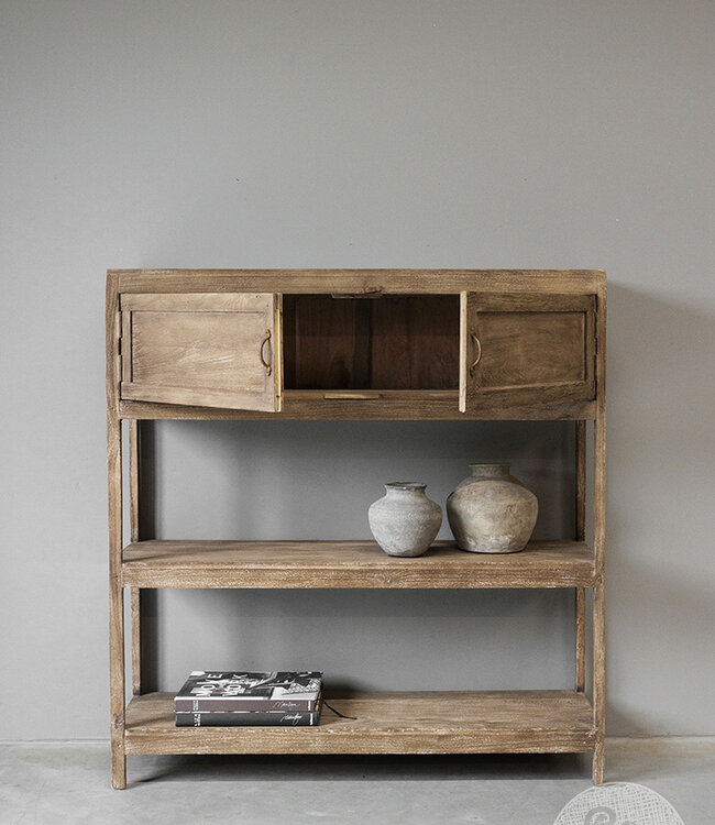 Be-Uniq Oud Rek | Rustiek Verweerd | H134 x B127 x 37 cm