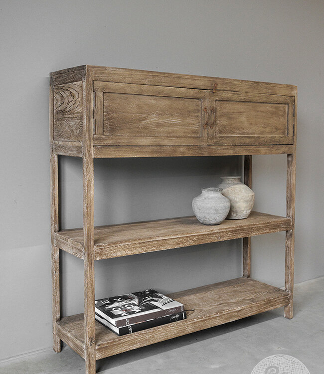 Be-Uniq Oud Rek | Rustiek Verweerd | H134 x B127 x 37 cm