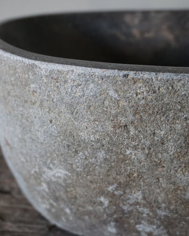 Rene Houtman Kleine Stenen Waskom + Spoelgat | H13 x B27 x D17 cm