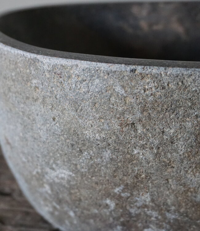 Rene Houtman Kleine Stenen Waskom + Spoelgat | H13 x B27 x D17 cm