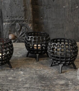 Be-Uniq Waxine Mandjes | Metaal | Set Van 4 | H10 x D11 cm