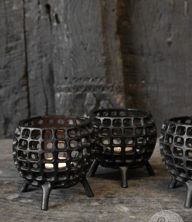 Be-Uniq Waxine Mandjes | Metaal | Set Van 4 | H10 x D11 cm