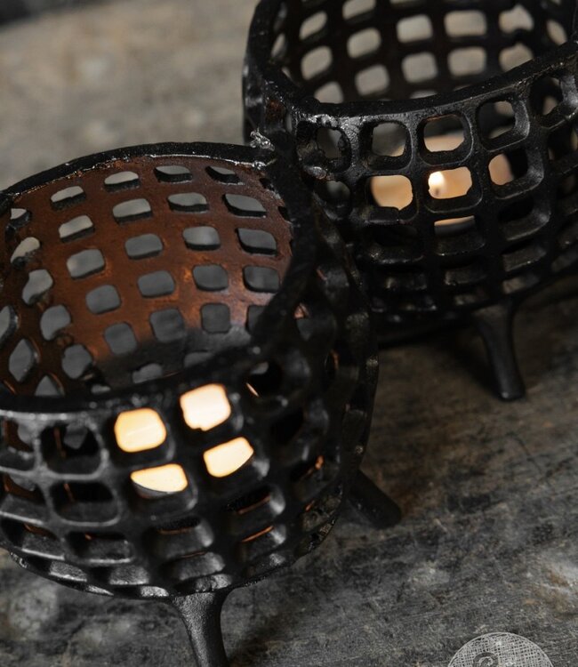 Be-Uniq Waxine Mandjes | Metaal | Set Van 4 | H10 x D11 cm