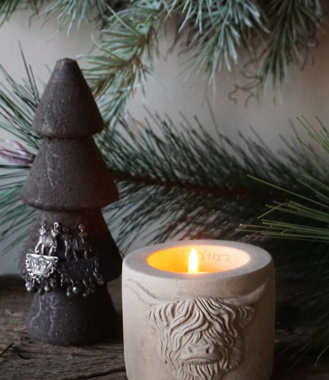 Brynxz Theelichthouder Scotty | Majestic Taupe | H8xB11 cm