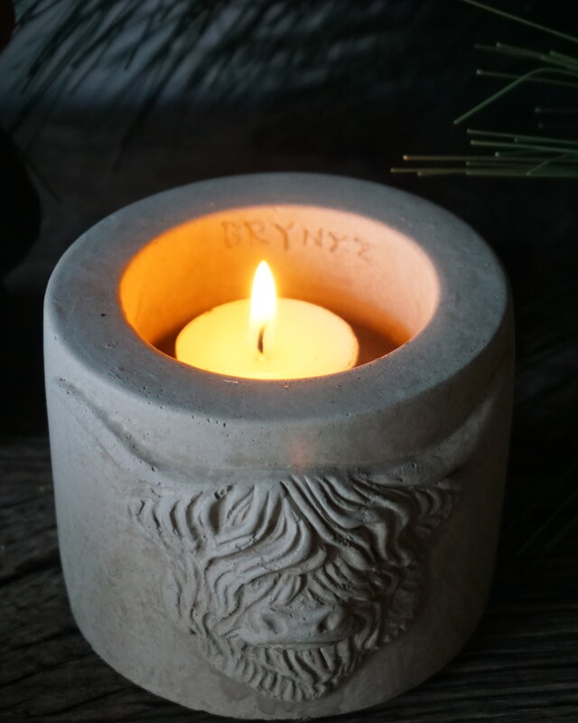 Brynxz Theelichthouder Scotty | Majestic Taupe | H8xB11 cm