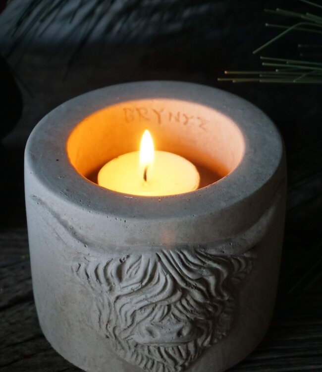 Brynxz Theelichthouder Scotty | Majestic Taupe | H8xB11 cm