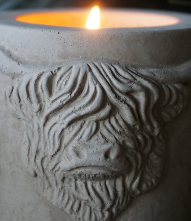 Brynxz Theelichthouder Scotty | Majestic Taupe | H8xB11 cm