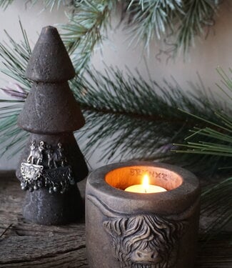 Brynxz Theelichthouder Scotty | Majestic Brown | H8xB11 cm