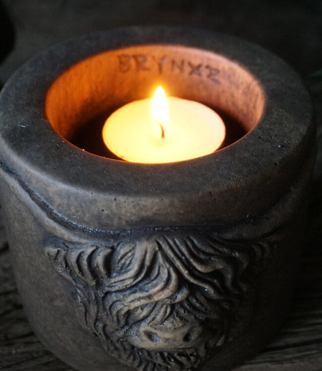 Brynxz Theelichthouder Scotty | Majestic Brown | H8xB11 cm