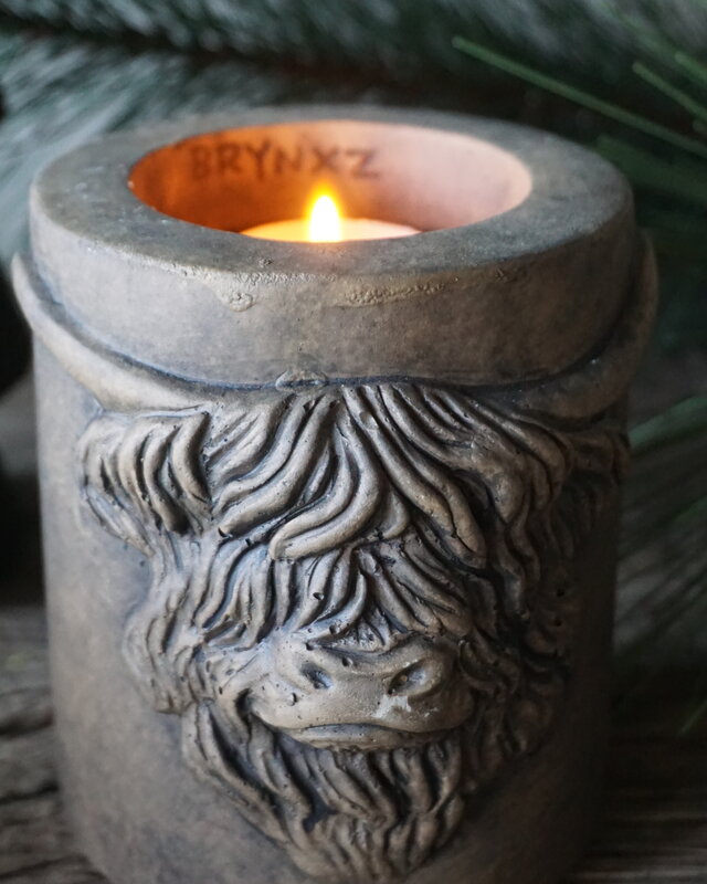 Brynxz Theelichthouder Scotty | Majestic Brown | H12xB11 cm