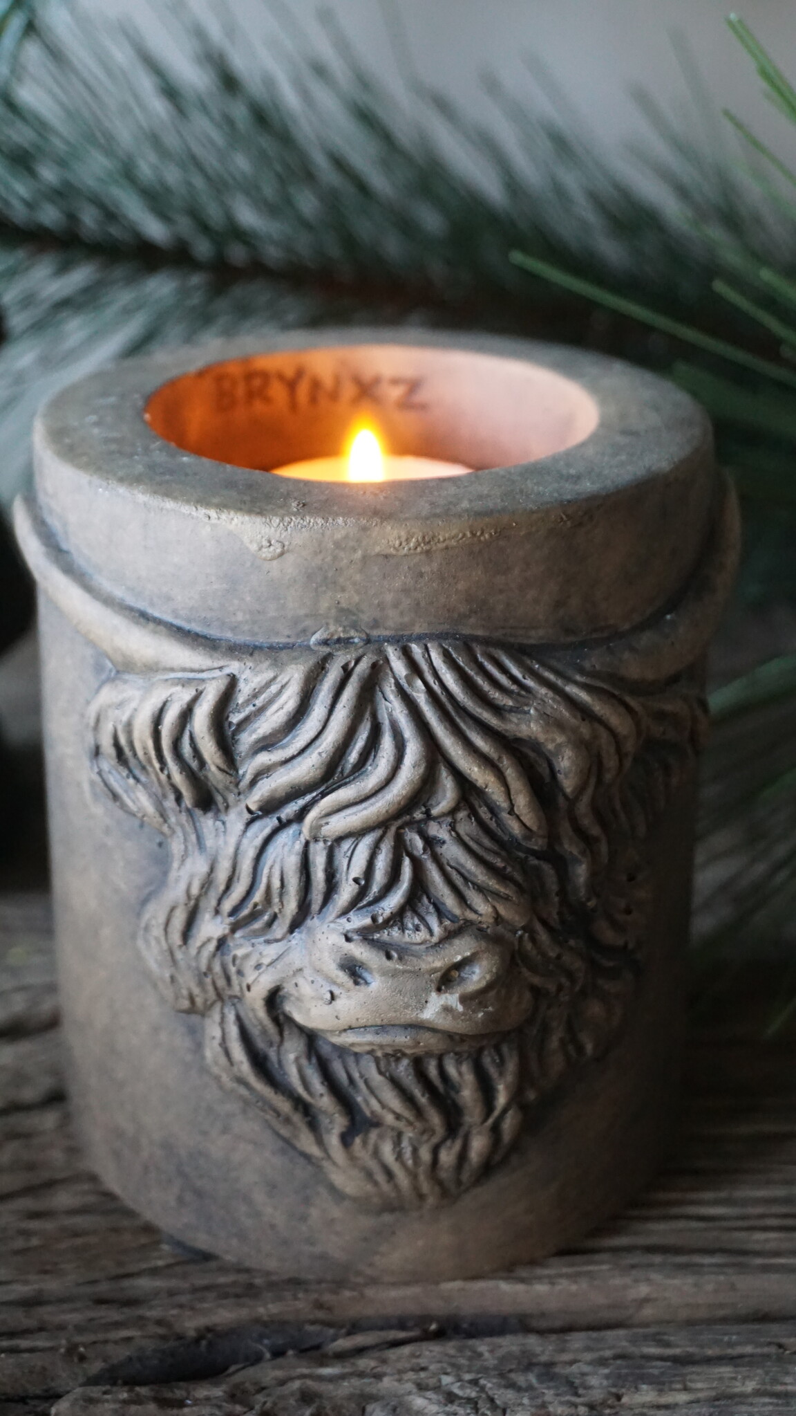 Brynxz Theelichthouder Scotty | Majestic Brown | H12xB11 cm