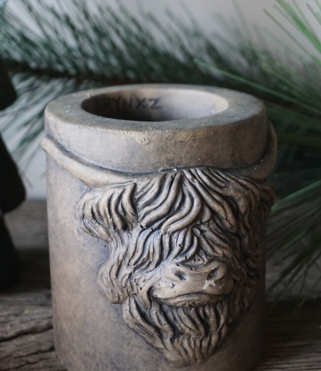 Brynxz Theelichthouder Scotty | Majestic Brown | H12xB11 cm