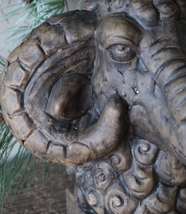 Brynxz Standbeeld Ram | Majestic Brown | 24x19x26 cm