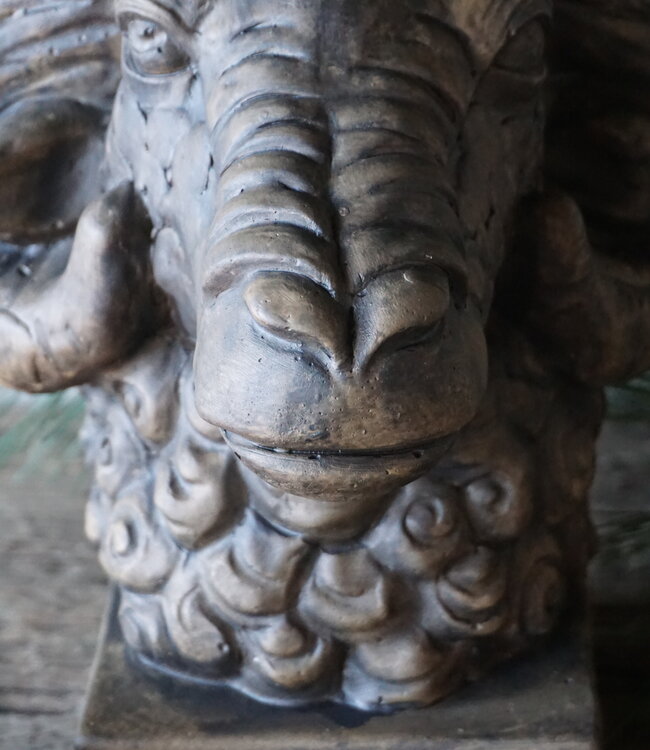 Brynxz Standbeeld Ram | Majestic Brown | 24x19x26 cm