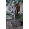 Ram Op Voet Standbeeld | Majestic Brown | H27xB16  cm