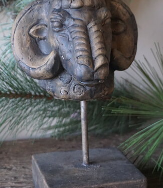 Brynxz Ram Op Voet Standbeeld | Majestic Brown | H27xB16  cm