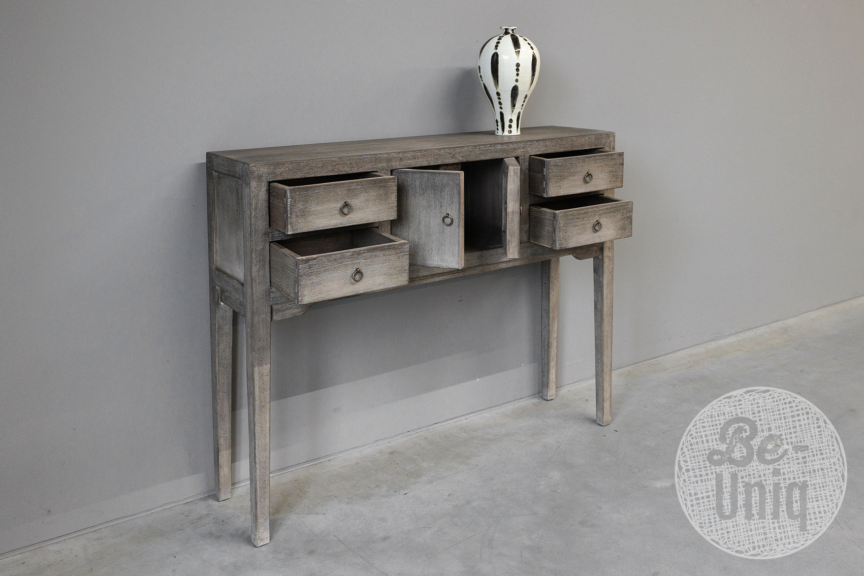 Be-Uniq Wandtafel Oud Hout | H85 x B100 x D25 cm