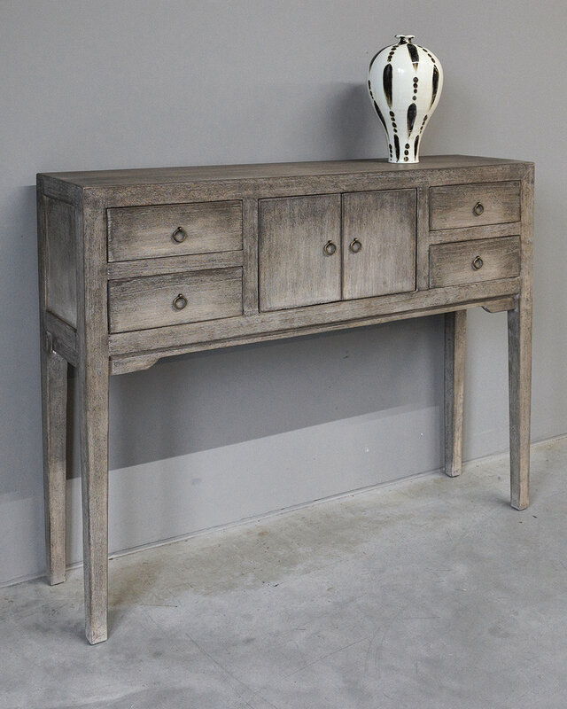 Be-Uniq Wandtafel Oud Hout | H85 x B100 x D25 cm