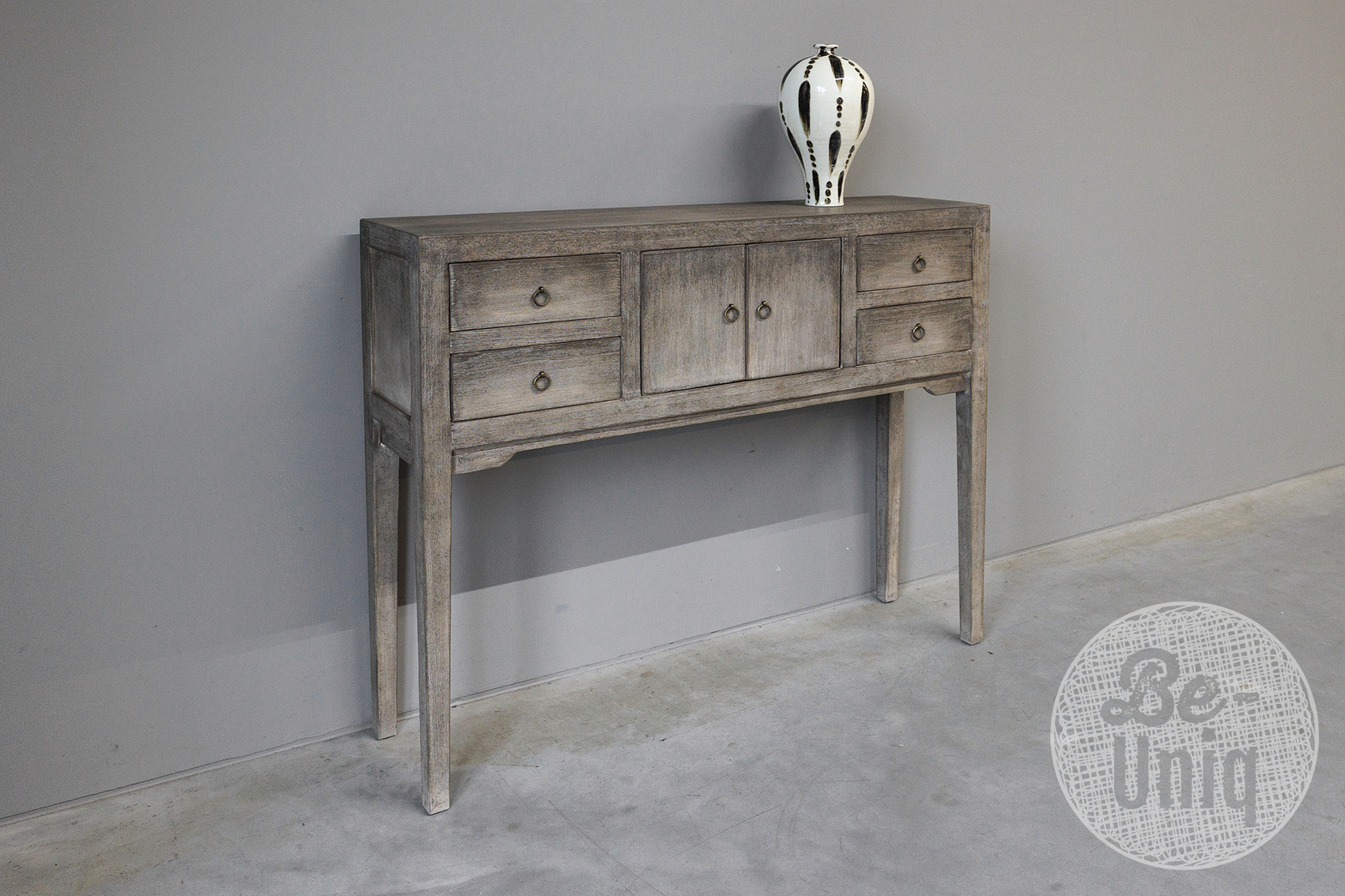 Be-Uniq Wandtafel Oud Hout | H85 x B100 x D25 cm