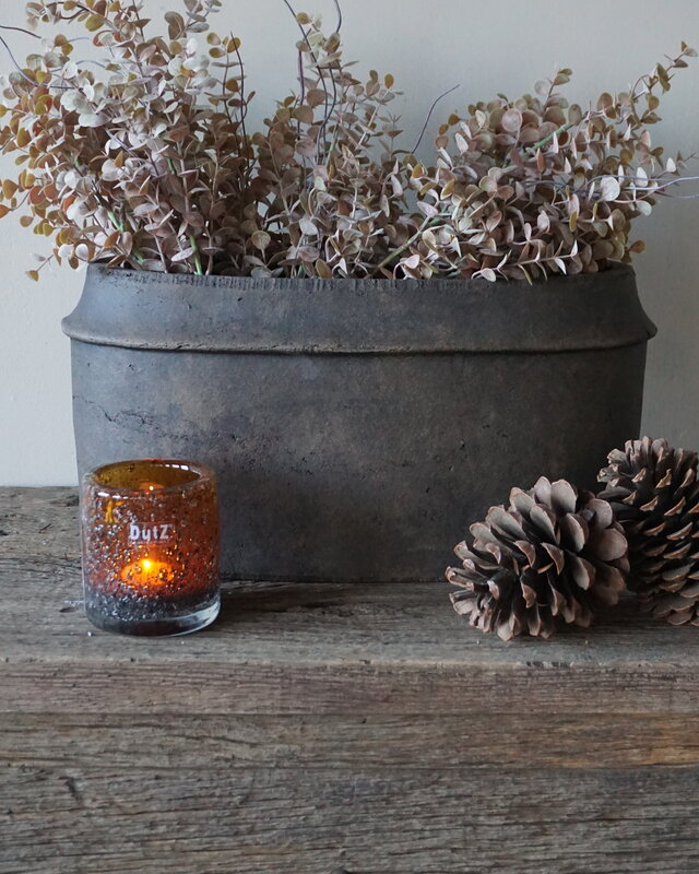 Brynxz Plantenbak Ovaal Edge | Majestic Brown | 44x20x22 cm