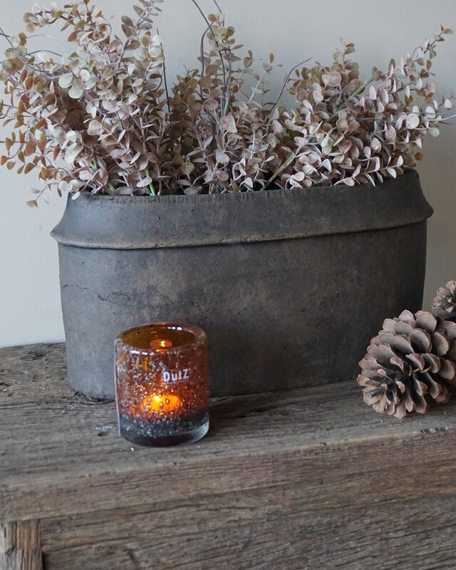 Brynxz Plantenbak Ovaal Edge | Majestic Brown | 44x20x22 cm