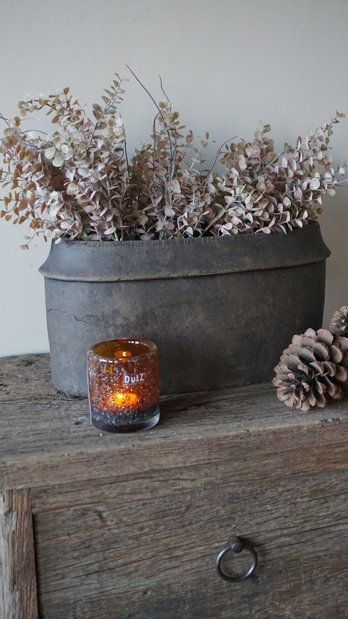 Brynxz Plantenbak Ovaal Edge | Majestic Brown | 44x20x22 cm