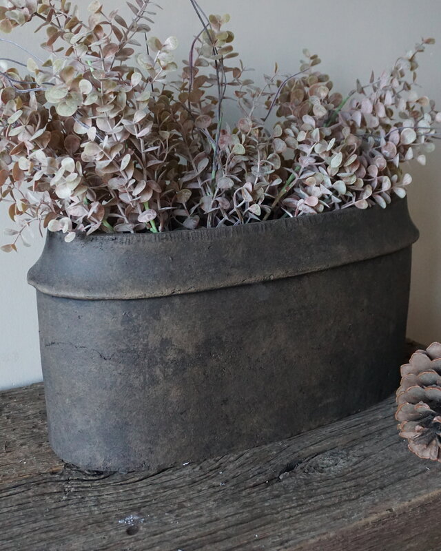 Brynxz Plantenbak Ovaal Edge | Majestic Brown | 44x20x22 cm