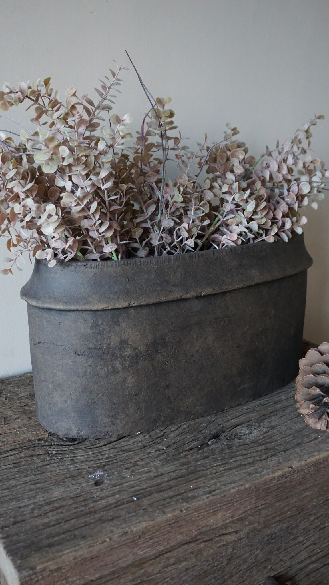 Brynxz Plantenbak Ovaal Edge | Majestic Brown | 44x20x22 cm