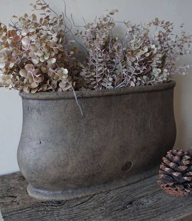 Brynxz Plantenbak Ovaal | Majestic Brown | 51x20x27 cm