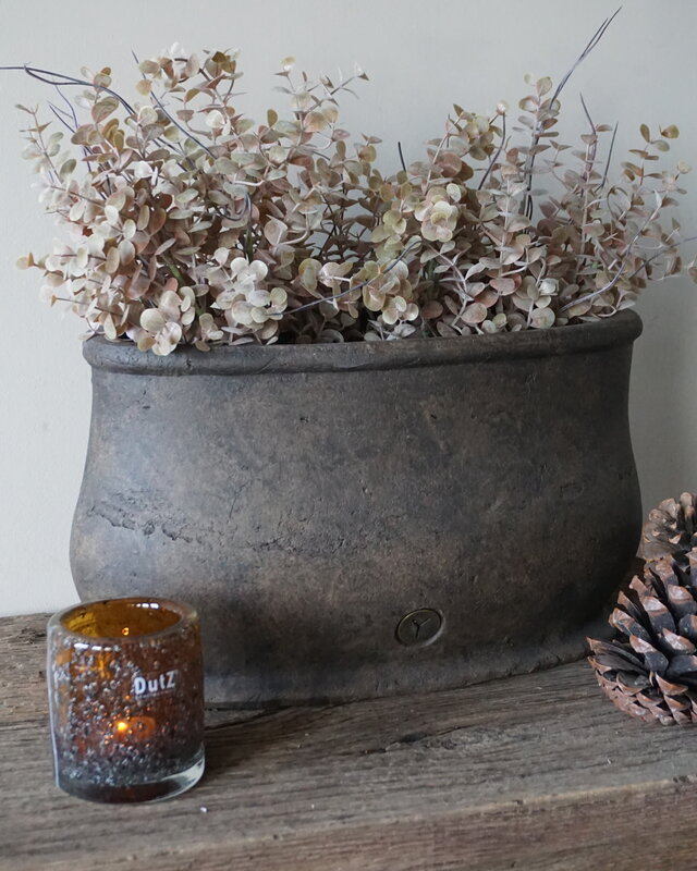 Brynxz Plantenbak Ovaal | Majestic Brown | 44x20x22 cm