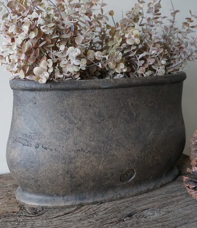 Brynxz Plantenbak Ovaal | Majestic Brown | 44x20x22 cm