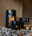 Rene Houtman Windlicht Cilinder Bubbels Zwart | H10 x B10 cm