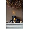 Windlicht Cilinder Bubbels Zwart | H15 x B15 cm