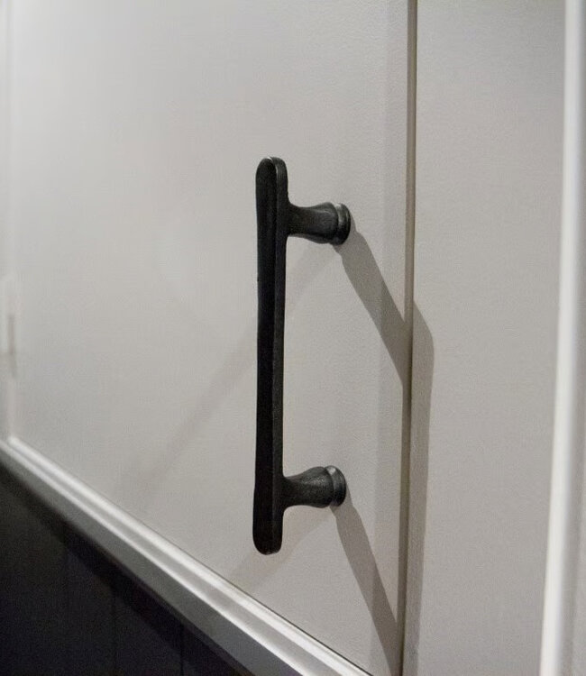 Dauby STUK MEUBELGREEP PMBU-128 VEROUDERD IJZER - ZWART