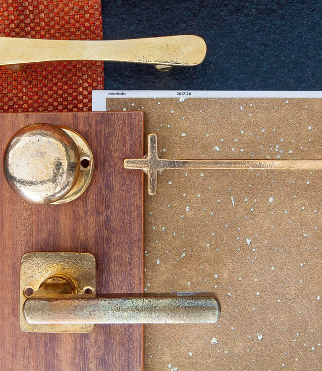 Dauby STUK MEUBELGREEP PMBU-128 RUW BRONS GEPOLIJST (RBP) 128mm