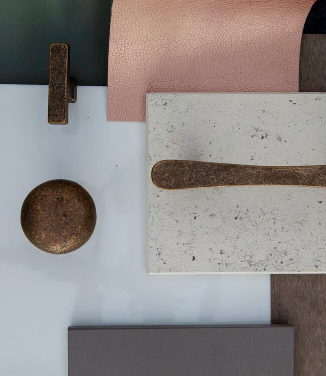 Dauby STUK MEUBELGREEP PMBU-96 RUW BRONS (RB) 96mm