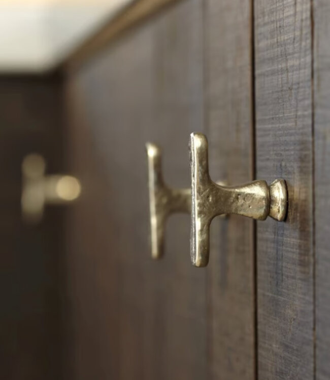 Dauby STUK MEUBELKNOP PBU-37 WIT BRONS (WB) 37mm