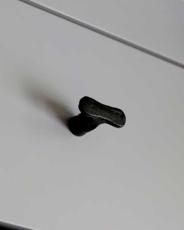 Dauby STUK MEUBELKNOP PBU-37 VEROUDERD IJZER - ZWART (VO) 37mm