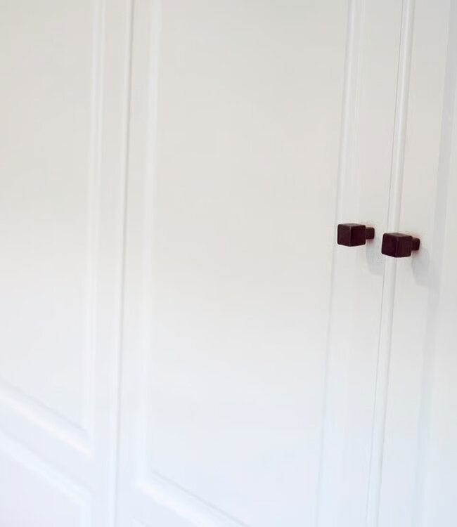 Dauby STUK MEUBELKNOP PQ-25 VEROUDERD IJZER - ZWART (VO) 25mm