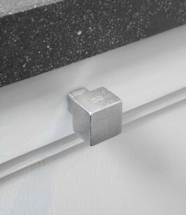 Dauby  STUK MEUBELKNOP PQ-25 MAT WIT BRONS (WBS) 25mm