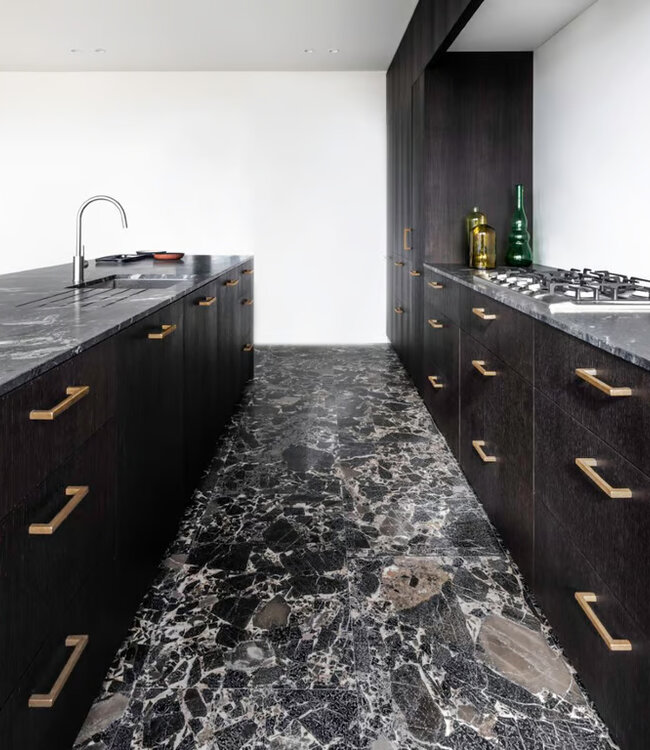 Dauby STUK MEUBELGREEP PMQ-128 RUW BRONS (RB) 128mm