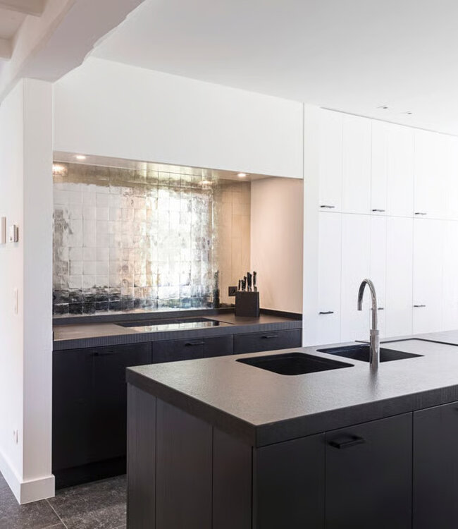 Dauby STUK MEUBELGREEP PMQ-160 VEROUDERD IJZER - ZWART (VO) 160mm