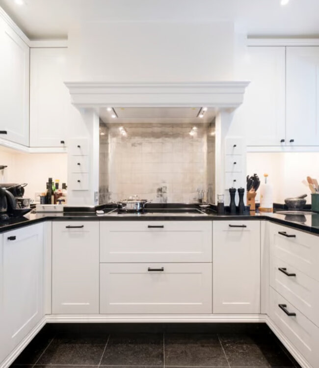 Dauby STUK MEUBELGREEP PMQ-160 VEROUDERD IJZER - ZWART (VO) 160mm